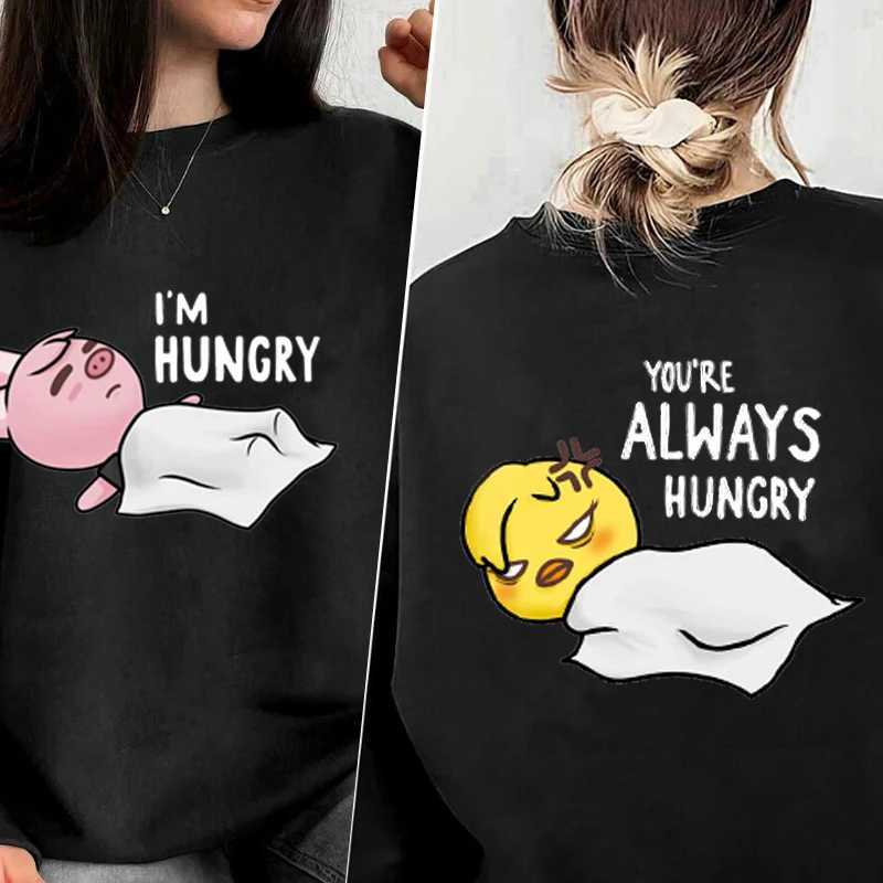 Women's Hoodies Sweatshirts I'm Hungry Stray Kids Sweatshirt Woman Cotton Kpop Korean Fashion Funny Graphic Hoodies Oversized Streetwear Fem