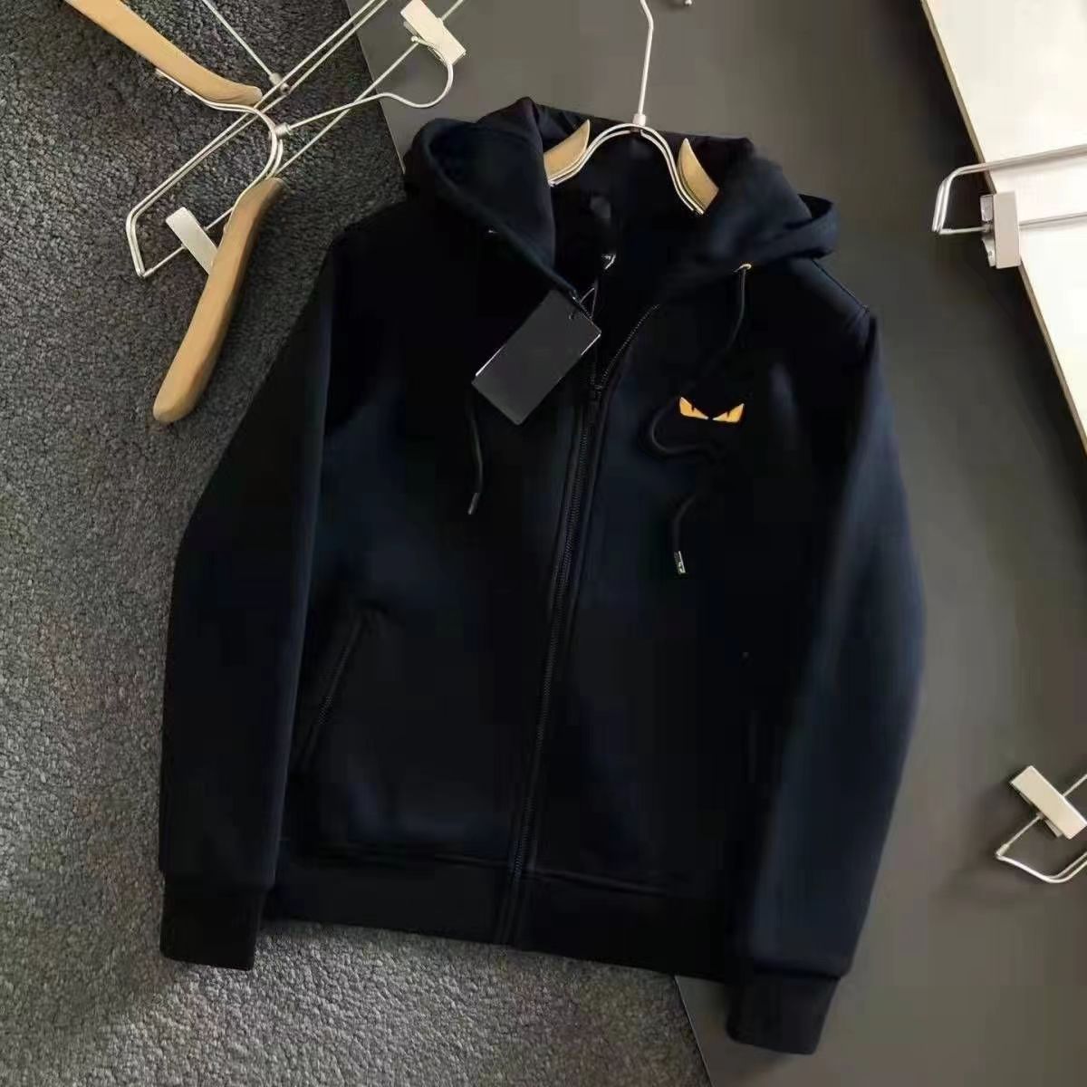 Popular Sweater Loose Hoodie Little Monster Long Sleeve Thickened Sweater Embroidery Hoodies Trend Unisex Coat High Grade Quality Hoody, Black
Popular Sweater Loose Hoodie Little Monster Long Sleeve Thickened Sweater Embroidery Hoodies Trend Unisex Coat High Grade Quality Hoody, Black