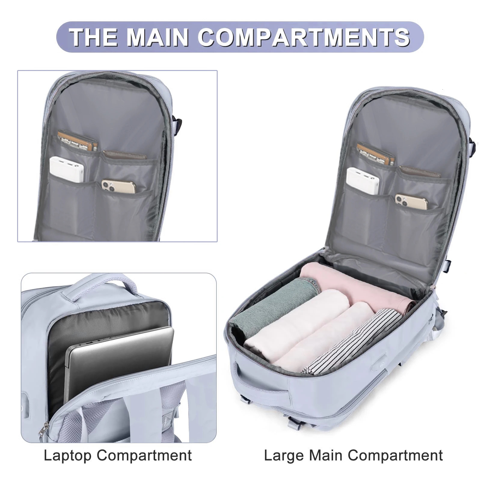 School Bags Mens travel backpack airline approved waterproof 156inch laptop for women school with shoe compartment 231101