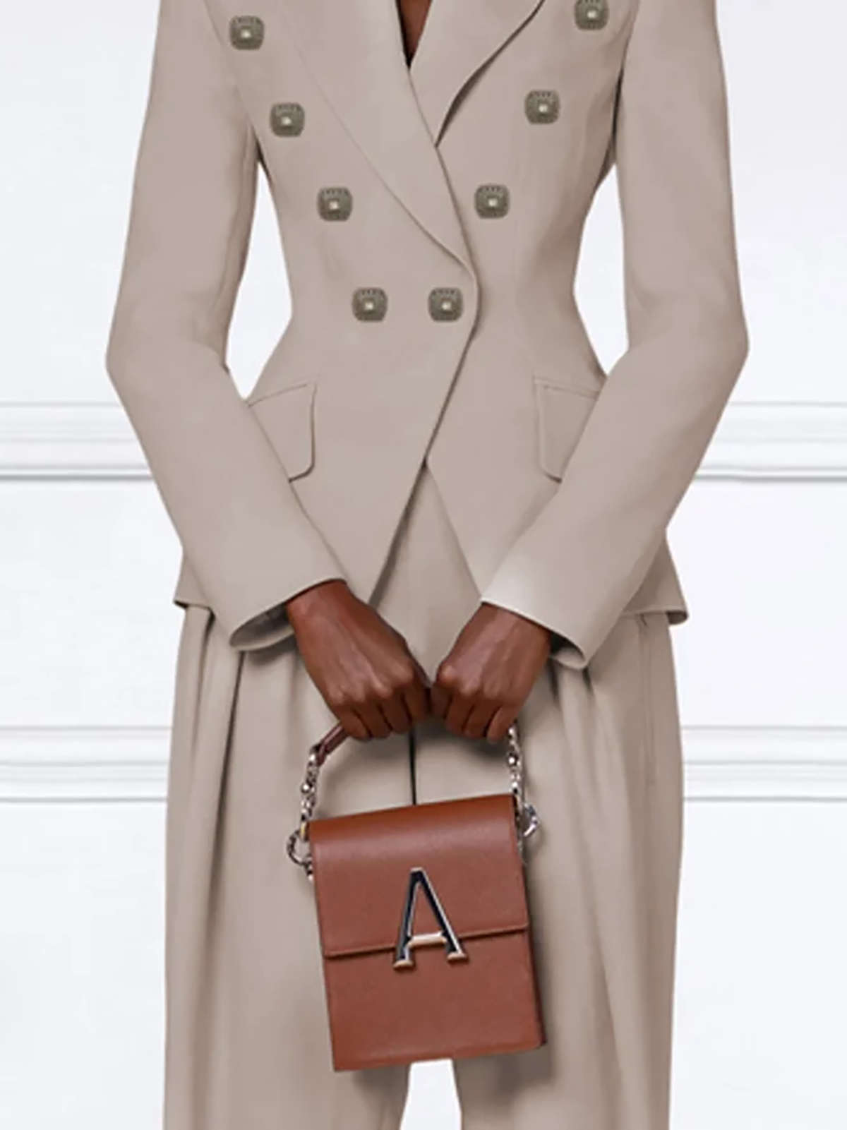 Women Custom Made Pants Suits 2 Pieces Satin Lapel Business Formal Office Women Slim Fit Blazer Fashion Cloth