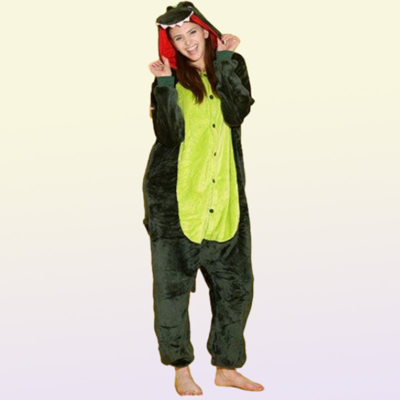 Gauges Animal Costumes Gold Grey Pink Green Dinosaur Onesies Onesie Pajamas Kigurumi Jumpsuit Hoodies Sleepwear for Adults Whole Orde