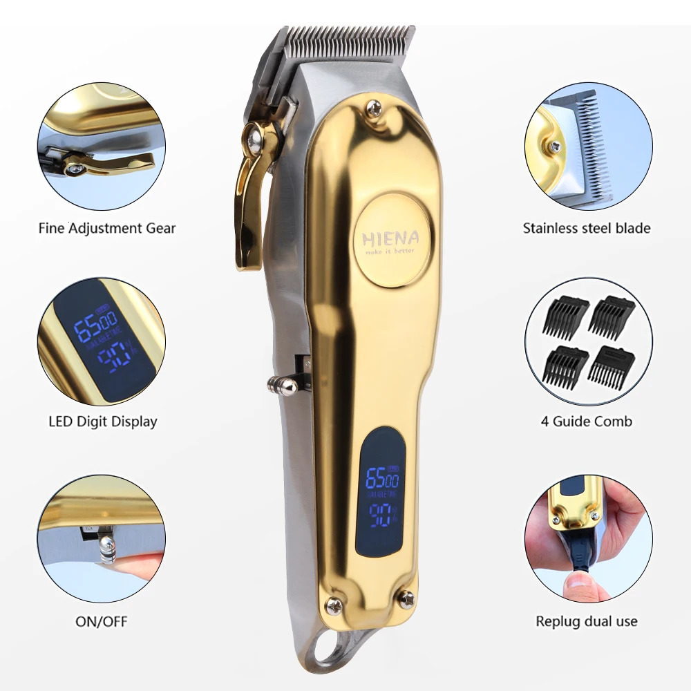 Hair Trimmer Hair Clipper Electric Hair Trimmer Cordless Shaver Trimmer 0mm Men Barber Hair Cutting Machine for Men Rechargeable USB 231101