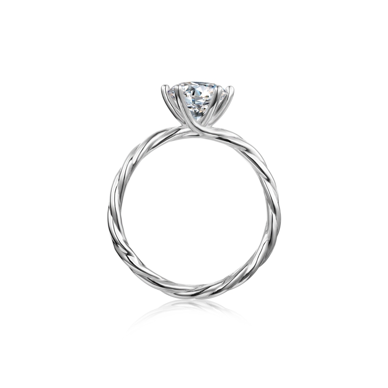 Moissanite Female Ring Wedding Engagement Ring Band Rings 925 Sterling Silver Rings Ring for Women Birthday Gift with Jewelry love forever Straight ar