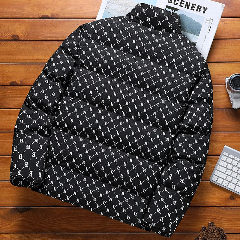 Men's Down Parkas mens Parka Stand Collar Jacket Winter down jacket letter Warm Jackets men business leisure coat baseball coats 2308 231101