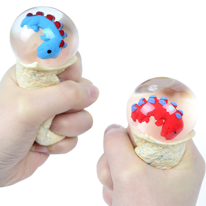 Squishy Dinosaur Egg Fidget Toy Dinosaurs Eggs Squish Ball Anti Stress Venting Balls Funny Squeeze Toys Stress Relief Decompression Toys Anxiety Relie