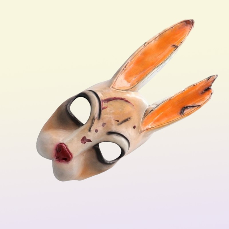 Game Dead By Daylight Legion Cosplay Huntress Masks Rabbit Latex Mask Helmet Halloween Masquerade Party Cosplay Props 200929