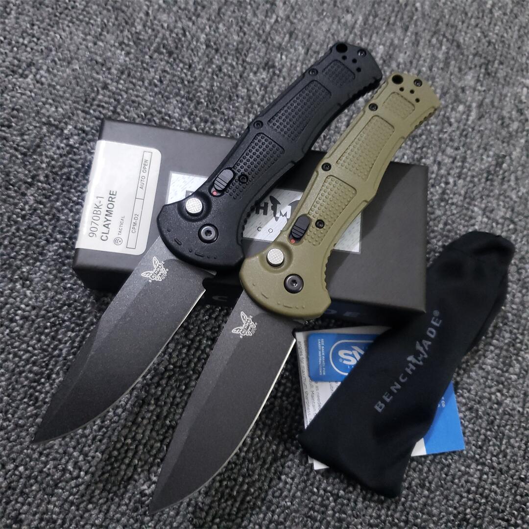 BenchMade Claymore 9070BK-1 9070BK Automatic Knife D2 Blade Grivory Handle Camping Hunting Survival Outdoor EDC Pocket Knives 9070 3400 9051 Utility Auto Tool
BenchMade Claymore 9070BK-1 9070BK Automatic Knife D2 Blade Grivory Handle Camping Hunting Survival Outdoor EDC Pocket Knives 9070 3400 9051 Utility Auto Tool