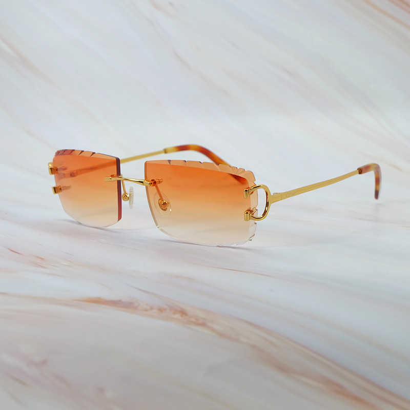 2025 New Y2K Wire C Sunglasses Small Diamond Cut Sun Glasses Luxury Desinger Polarized Sunglass For Men And Women VintageLentes De Sol Mujer