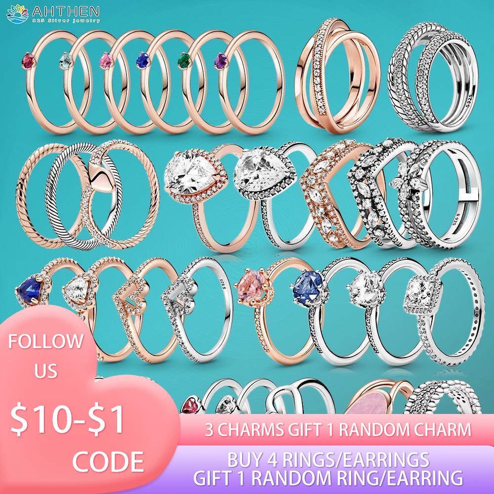 925 Silver Women Fit Pandora Ring Original Heart Crown Fashion Rings nowflake Double Snake Chain Pattern Moon Solitaire Heart
925 Silver Women Fit Pandora Ring Original Heart Crown Fashion Rings nowflake Double Snake Chain Pattern Moon Solitaire Heart