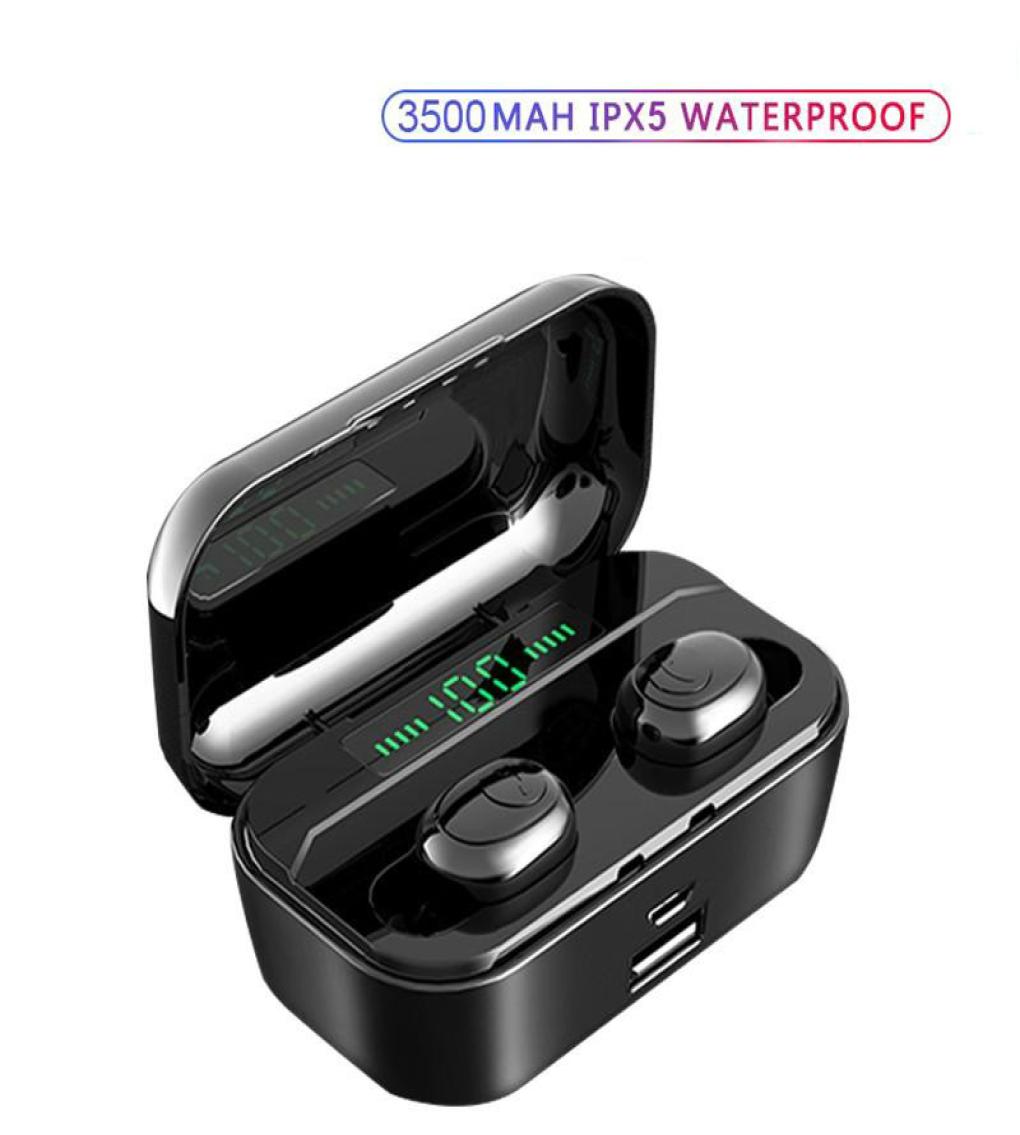 G6S Bluetooth Earphone LED Fast Wireless Charging Earbuds Volume Control TWS Earpiece with 3500 mAh Power Bank Sports Headphone5006814, Black
G6S Bluetooth Earphone LED Fast Wireless Charging Earbuds Volume Control TWS Earpiece with 3500 mAh Power Bank Sports Headphone5006814, Black