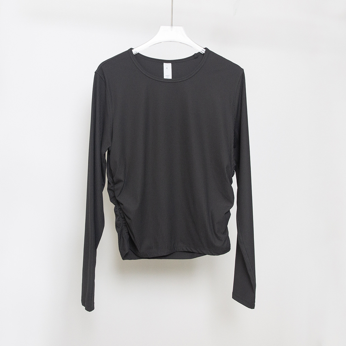 L88 Yoga Autumn/Inter Round Neck Thread soft Chest pad long sleep wear high elastic thread tight body number feel fitness sports Top Running
