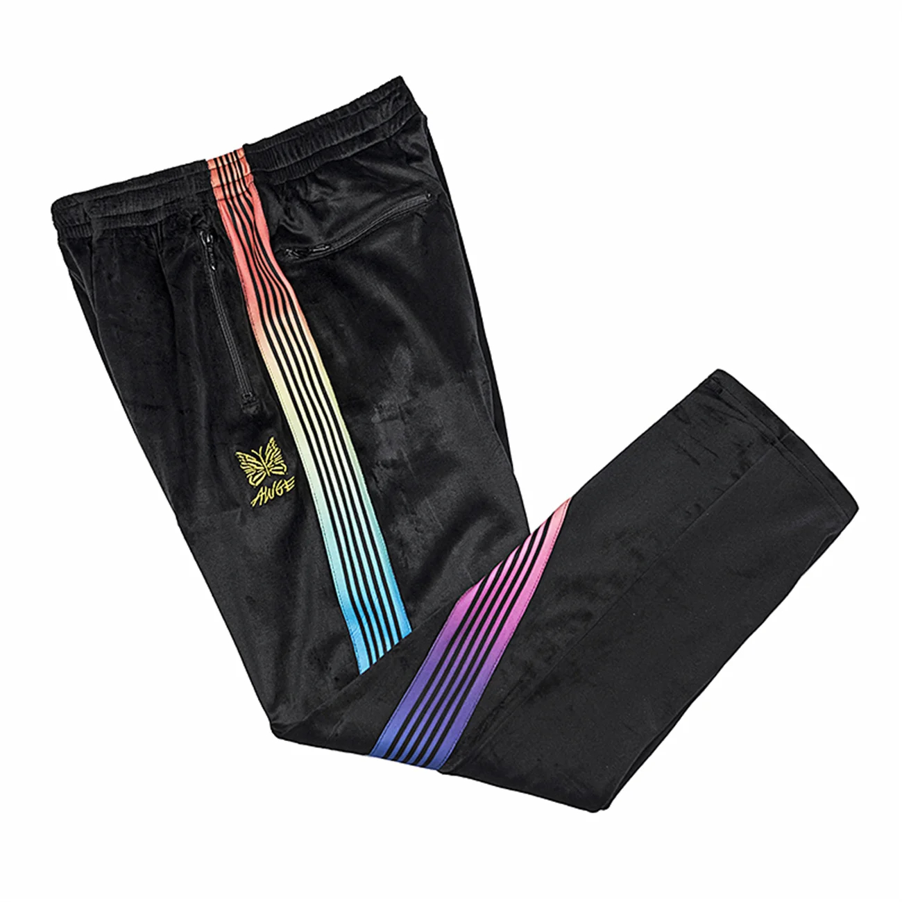 Fashion Gradient Plush Casual Pants Straight Loose Pants Unisex