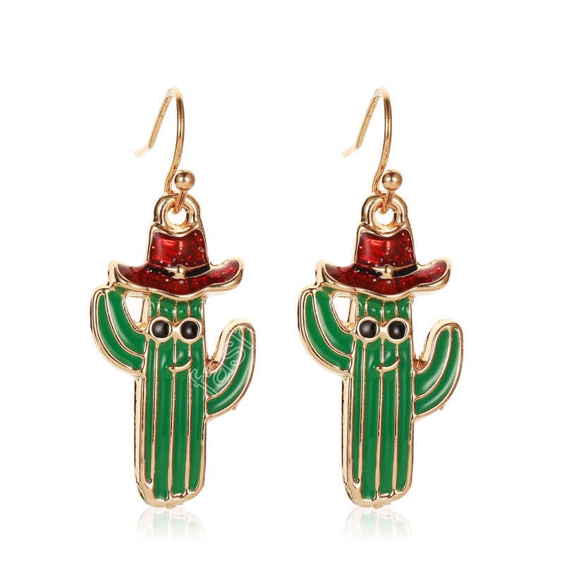 Christmas Gift Tassel Earrings Party Favor Cartoon Snowflake Elk Pendant Earrings Fashion Jewelry Accessories