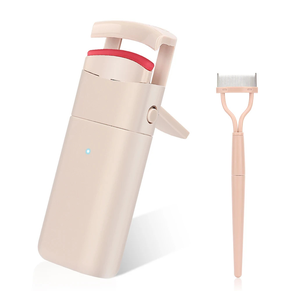 Eyelash Curler Portable Style Electric Heated Eyelash Curler Long-Lasting Curl Electric Eye Lash Perm Eyelashes Clip Eyelash Curler Device Make 231102