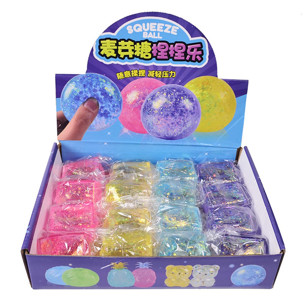 Creative Aurora Fidget Toy Mini Squishy Ice Block Slow Rising Squeeze Ball Soft High Stretch Mochi Kawaii Transparent Cube Stress Relief Sensory Toy 2