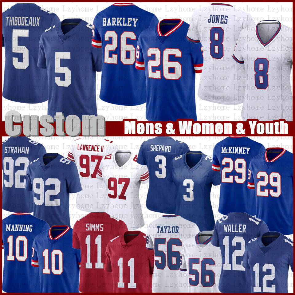 Saquon Barkley Darren Waller Custom Football Jersey Kayvon Thibodeaux Daniel Jones Sterling Shepard Leonard Williams Dexter Lawrence Lawrence Taylor Mark Bavaro, Black
Saquon Barkley Darren Waller Custom Football Jersey Kayvon Thibodeaux Daniel Jones Sterling Shepard Leonard Williams Dexter Lawrence Lawrence Taylor Mark Bavaro, Black