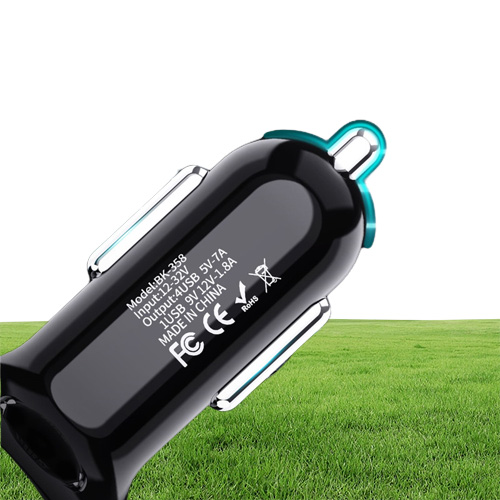 4 Ports Multi USB Car Charger 48W Quick 7A Mini Fast Charging QC30 For iPhone 12 Xiaomi Huawei Mobile Phone Adapter Android Devic8