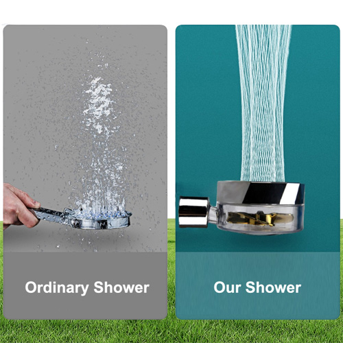 2022 Shower Head Water Saving Flow 360 Degree Rotation With Small Fan Abs Rain High Pressure Nozzle Bathroom Accessories8728702