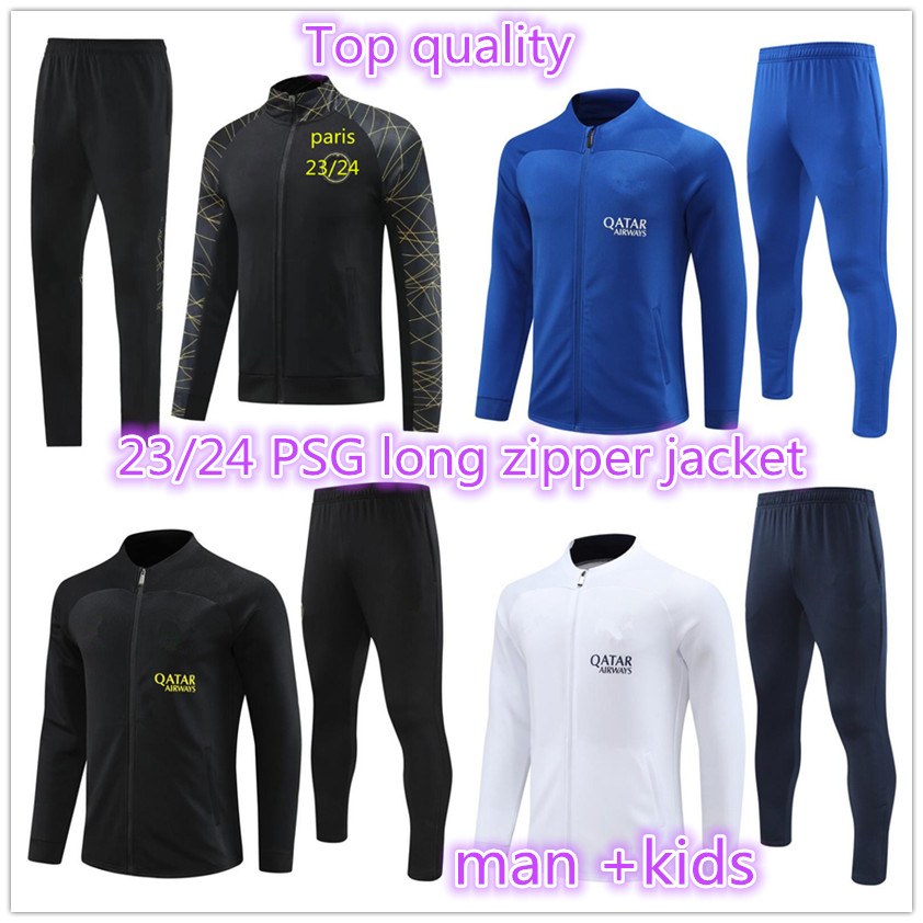 22 23 24 Paris adult tracksuits training suit psgs chandal 2022 2023 2024 mbappe kit survetement long zipper jacket retro futbol Soccer football men kids tracksuit
22 23 24 Paris adult tracksuits training suit psgs chandal 2022 2023 2024 mbappe kit survetement long zipper jacket retro futbol Soccer football men kids tracksuit