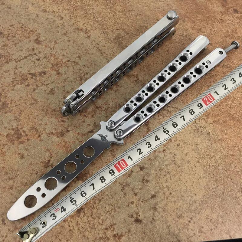 4Models Theone BRS BM40 BM42 BM43 BM47 Channel Trainer/Live Knife Mirror Stainless steel Handle 440C Blade Free-Swing JL Knives EDC Tools