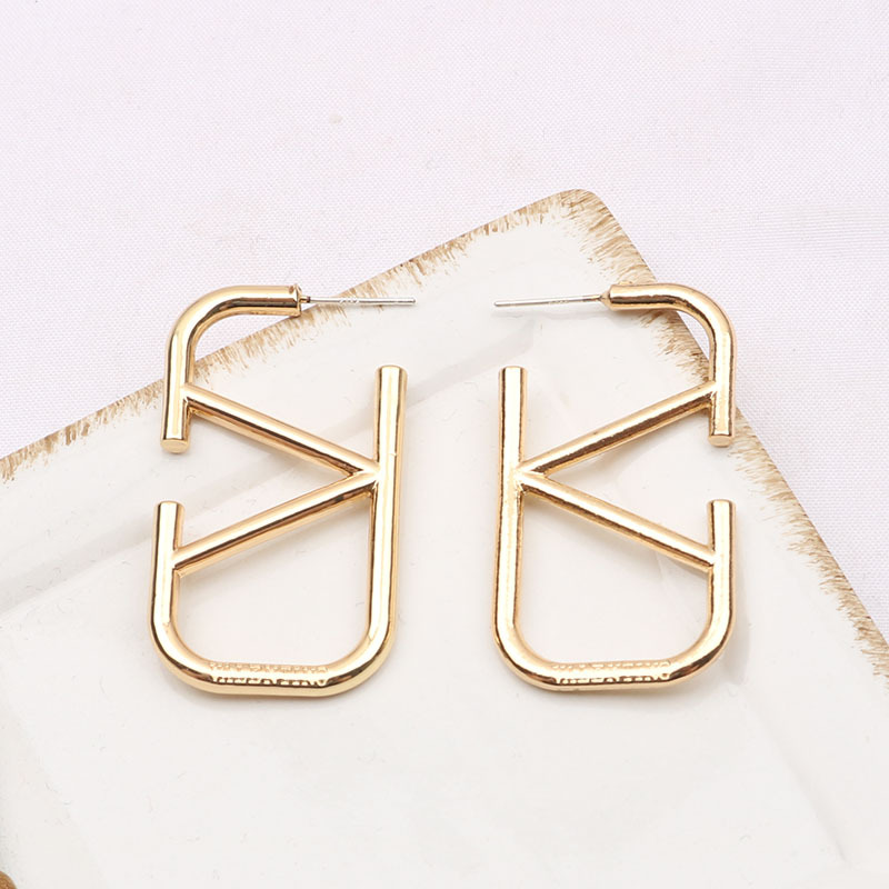 Luxury 18K Gold Plated Designer Stud Earring for Fashion Women Double Letter Designers Lettering Jewelry Wedding Party Gift High Quality 20style