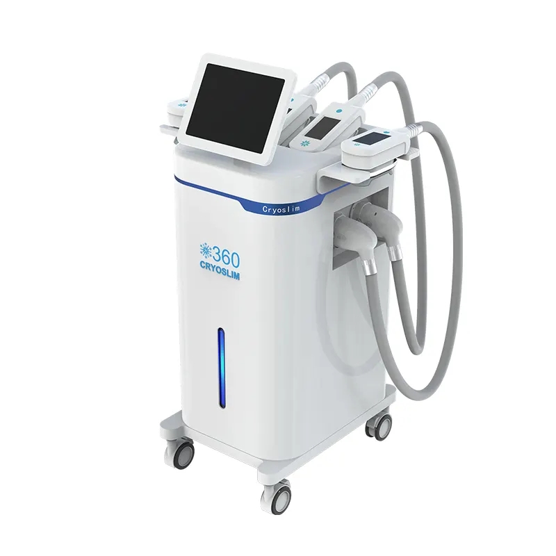 360° Cryolipolysis Vacuum Cavitation Fat Freeze Slimming Machine Weight loss Double Chin Removal 4 Cryo Handles Availble