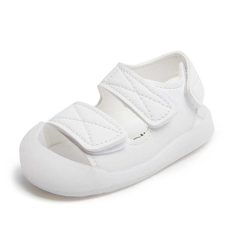 Sandals Summer New Children Korean Boy Sandals Children Baby Beach Shoe Hook Loop Hollow Non-slip Shoes For Baby Girl Boy Toddler Shoe Z0331