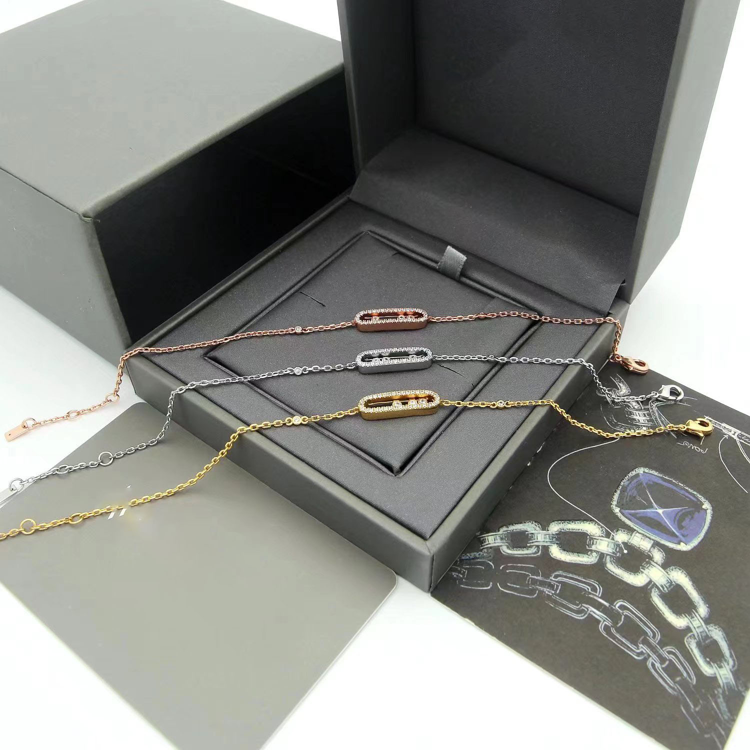 gold diamond chains link thin Luxury bangles bracelets designer for women men jewelry high quality unisex Fashion Party Christmas Wedding gifts Birthday Lovers set
gold diamond chains link thin Luxury bangles bracelets designer for women men jewelry high quality unisex Fashion Party Christmas Wedding gifts Birthday Lovers set