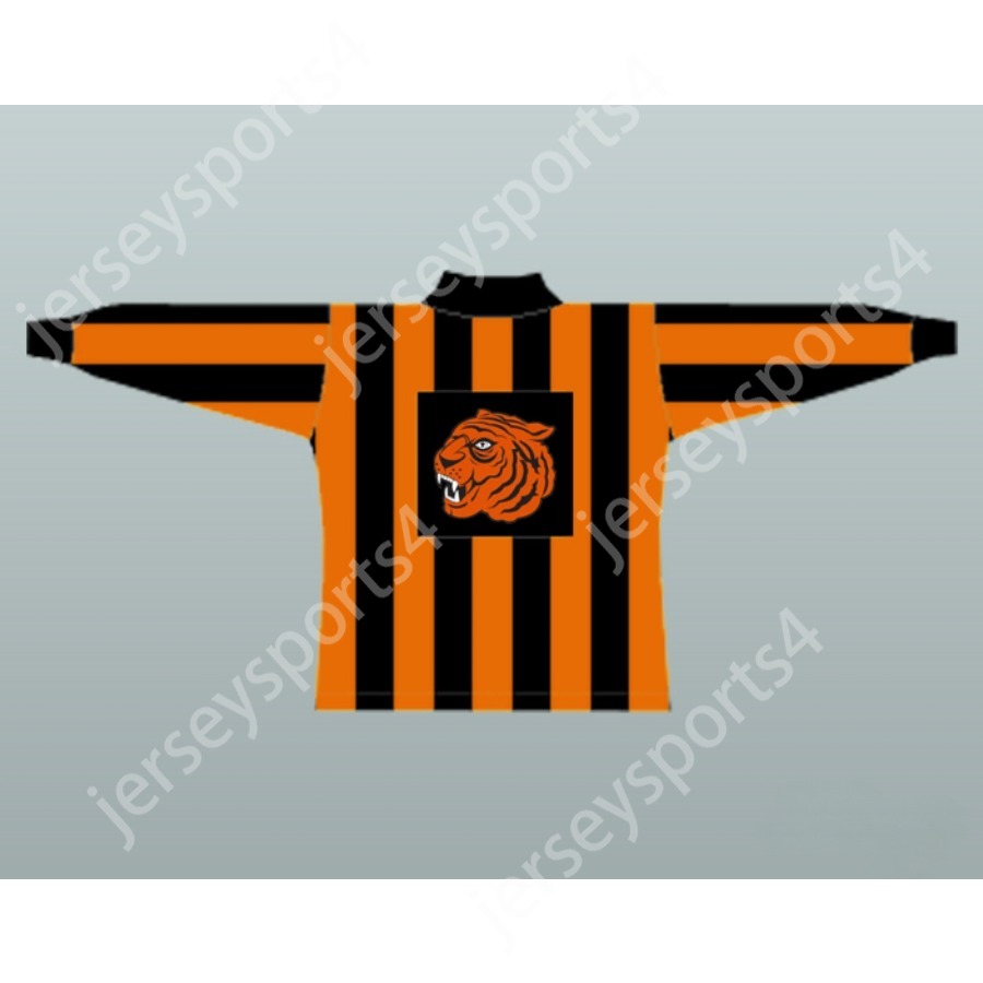 Custom 1920-21 HAMILTON TIGERS REPLICA HOCKEY JERSEY Top Ed S-M-L-XL-XXL-3XL-4XL-5XL-6XL