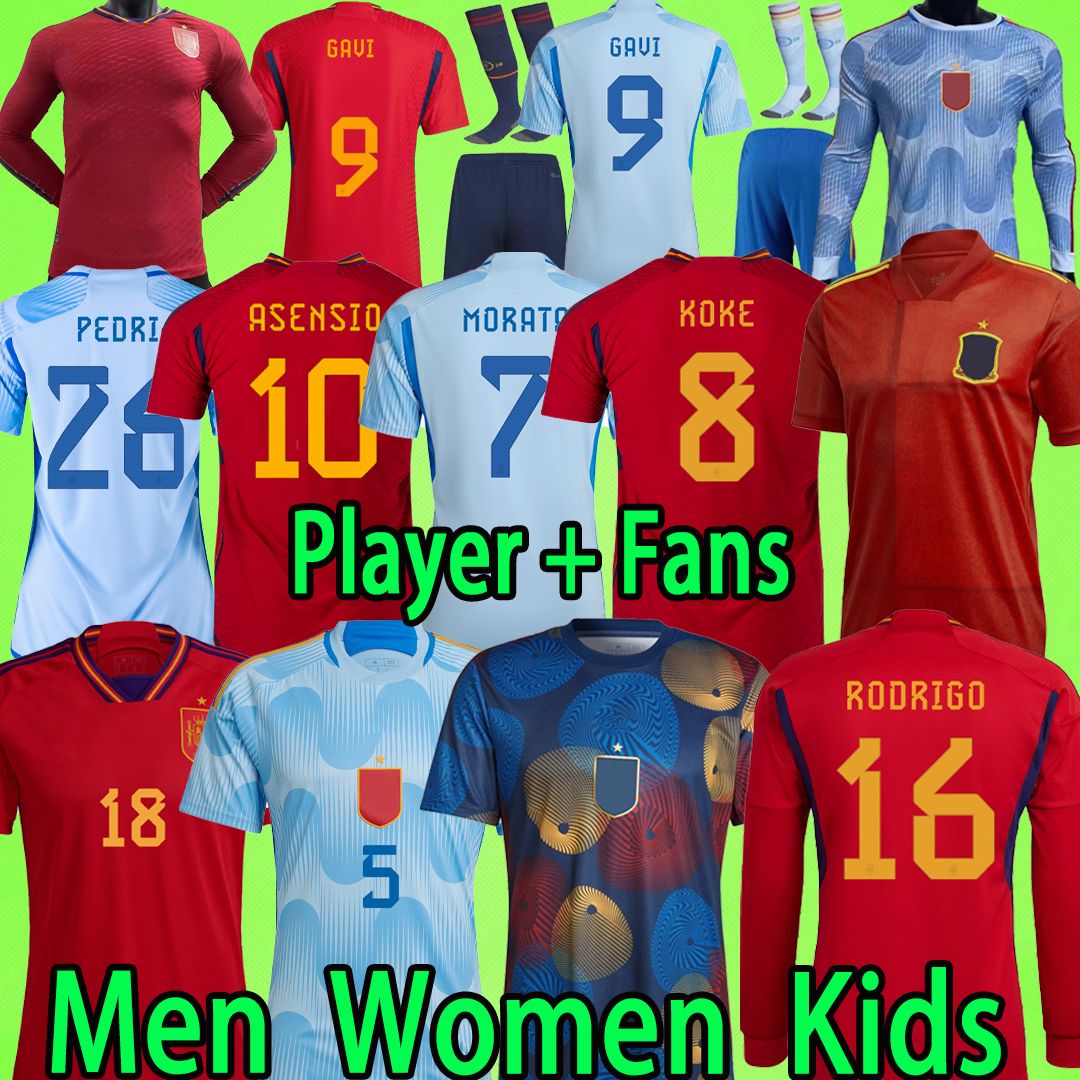 XXXL 4XL 2022 spain soccer jerseys Fans Player version 20 21 22 23 Espana ASENSION MORATA GAVI KOKE FERRAN PEDRI football shirt T Baby WOMEN KIDS KIT long sleeve uniform, 2020 home
XXXL 4XL 2022 spain soccer jerseys Fans Player version 20 21 22 23 Espana ASENSION MORATA GAVI KOKE FERRAN PEDRI football shirt T Baby WOMEN KIDS KIT long sleeve uniform, 2020 home