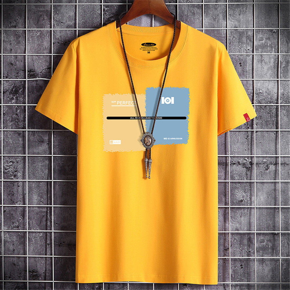 Men's T-Shirts Men's Summer Comfortable Cotton Daywear Men's Fashion T-shirt Men's Short Sleeve Men's T-Shirt 230403
