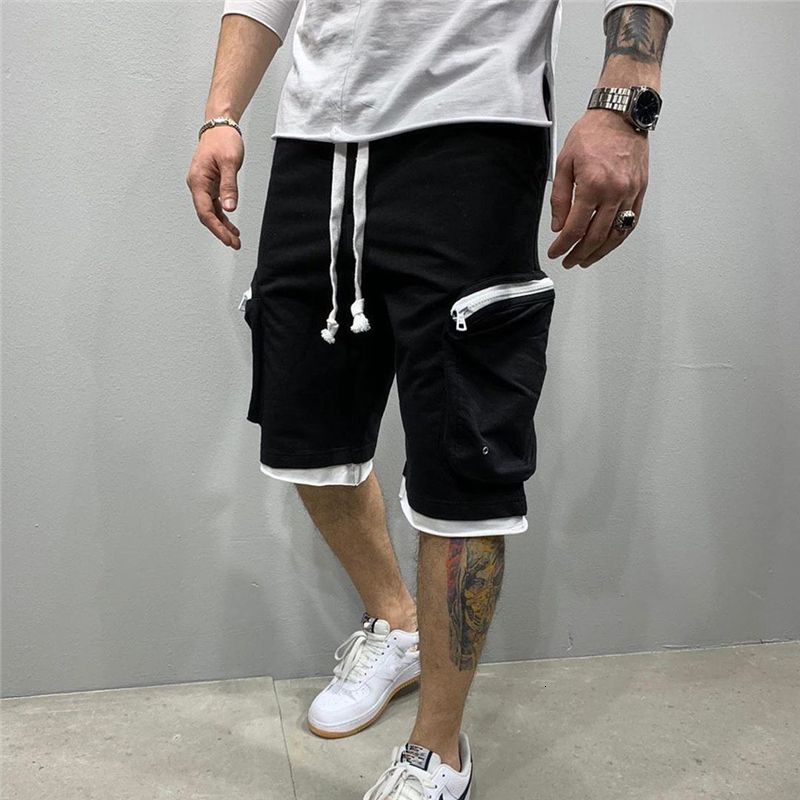 Men's Shorts Summer Loose Shorts Men's Running Shorts Leisure Fitness Street Men's Multi Pocket Sports Casual Cargo Shorts 230403