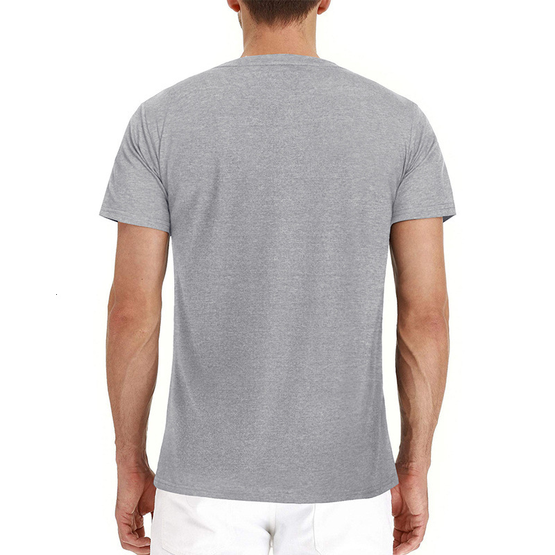 Men's T-Shirts Summer Men's Short Sleeve T-shirt Henley Collar Solid Casual Top Single Chest Pocket T-shirt 230403