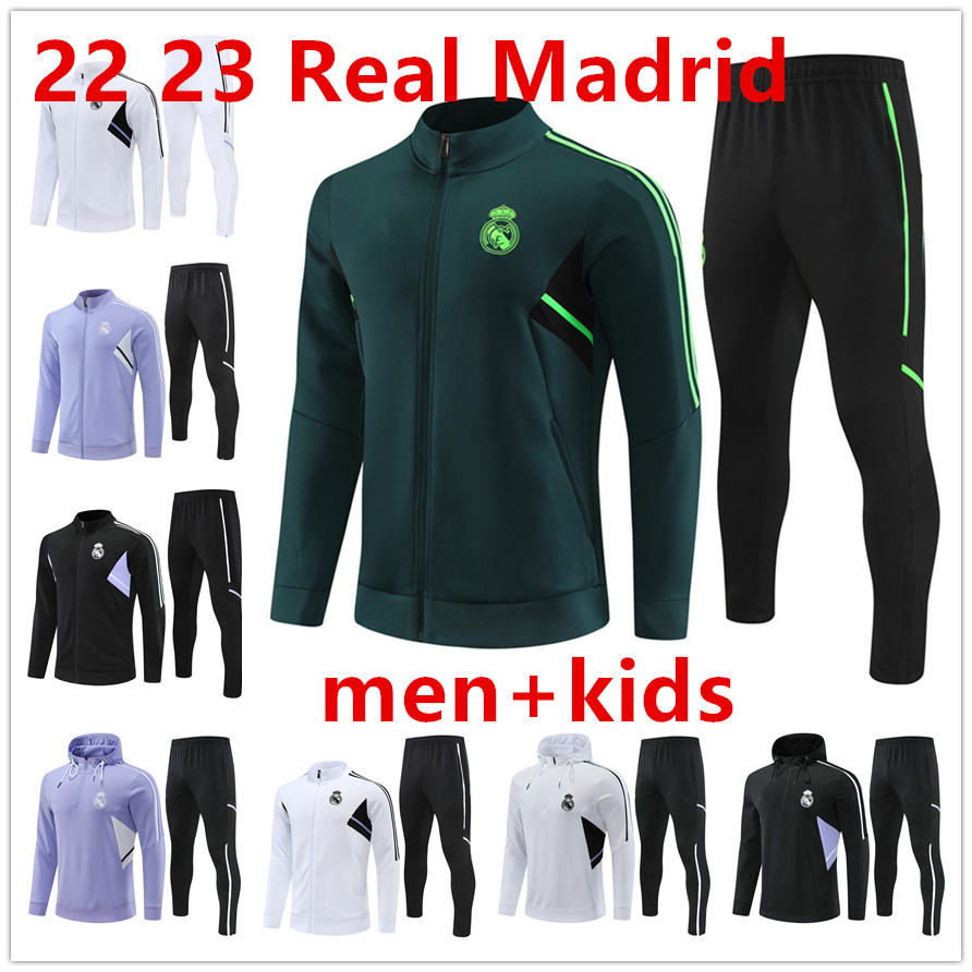 2023 new Real MadridS Long zipper soccer Tracksuit 22 23 MadridS Hoodie suit soccer Football Training Tracksuits survetement foot chandal jogging men and kids sets
2023 new Real MadridS Long zipper soccer Tracksuit 22 23 MadridS Hoodie suit soccer Football Training Tracksuits survetement foot chandal jogging men and kids sets