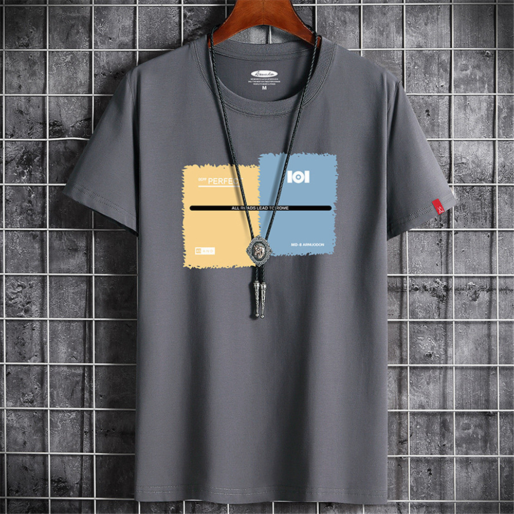 Men's T-Shirts Men's Summer Comfortable Cotton Daywear Men's Fashion T-shirt Men's Short Sleeve Men's T-Shirt 230403