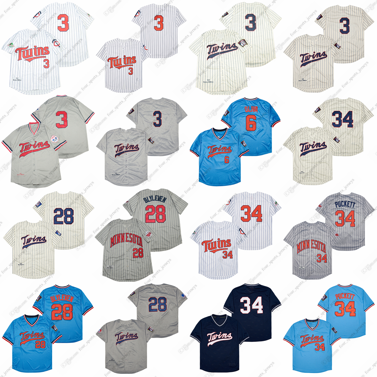 Kent Hrbek baseball jerseys Harmon Killebrew Tony Oliva Bert Blyleven Rod Carew Kirby Puckett