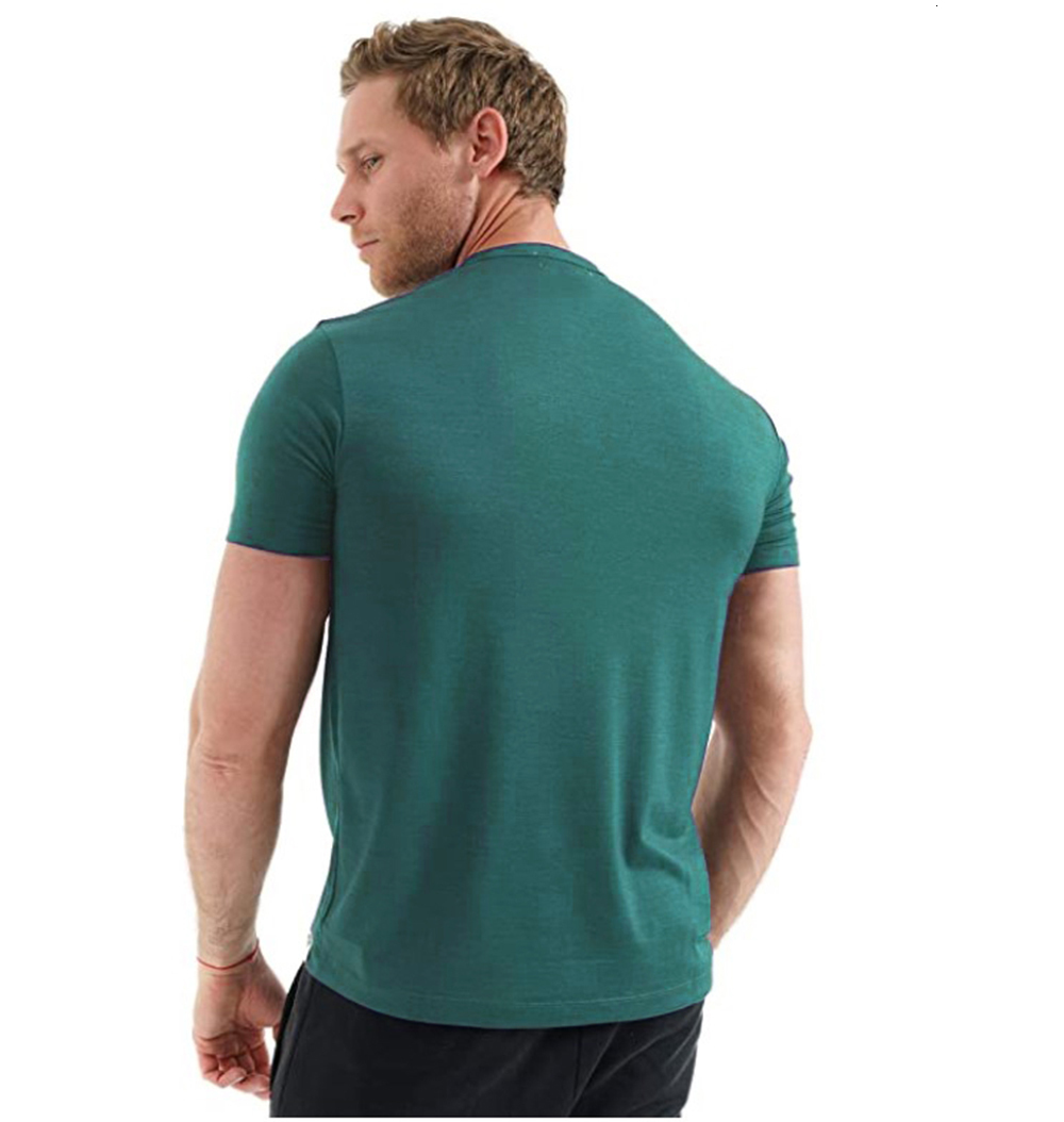 Men's T-Shirts Merino Wool T-shirt Men's 100% Merino Wool Underwear Lightweight Soft Base Moisturizing Breathable Odor Resistant US Size 230