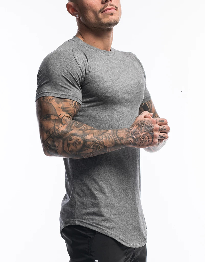 Men's T-Shirts Men's Short Sleeve Cotton T-shirt Summer Leisure Fashion Gym Fitness T-shirt Men's Super Thin T-shirt Top 230403