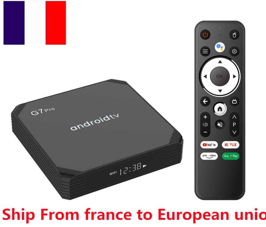 France have stock G7 PRO Tv Box ANDROID 11 OS Amlogic S905Y4 Quad Core 4k 2gb 4gb Ram 16gb 32gb rom 2.4g 5ghz Dual Wifi bt 100M LAN