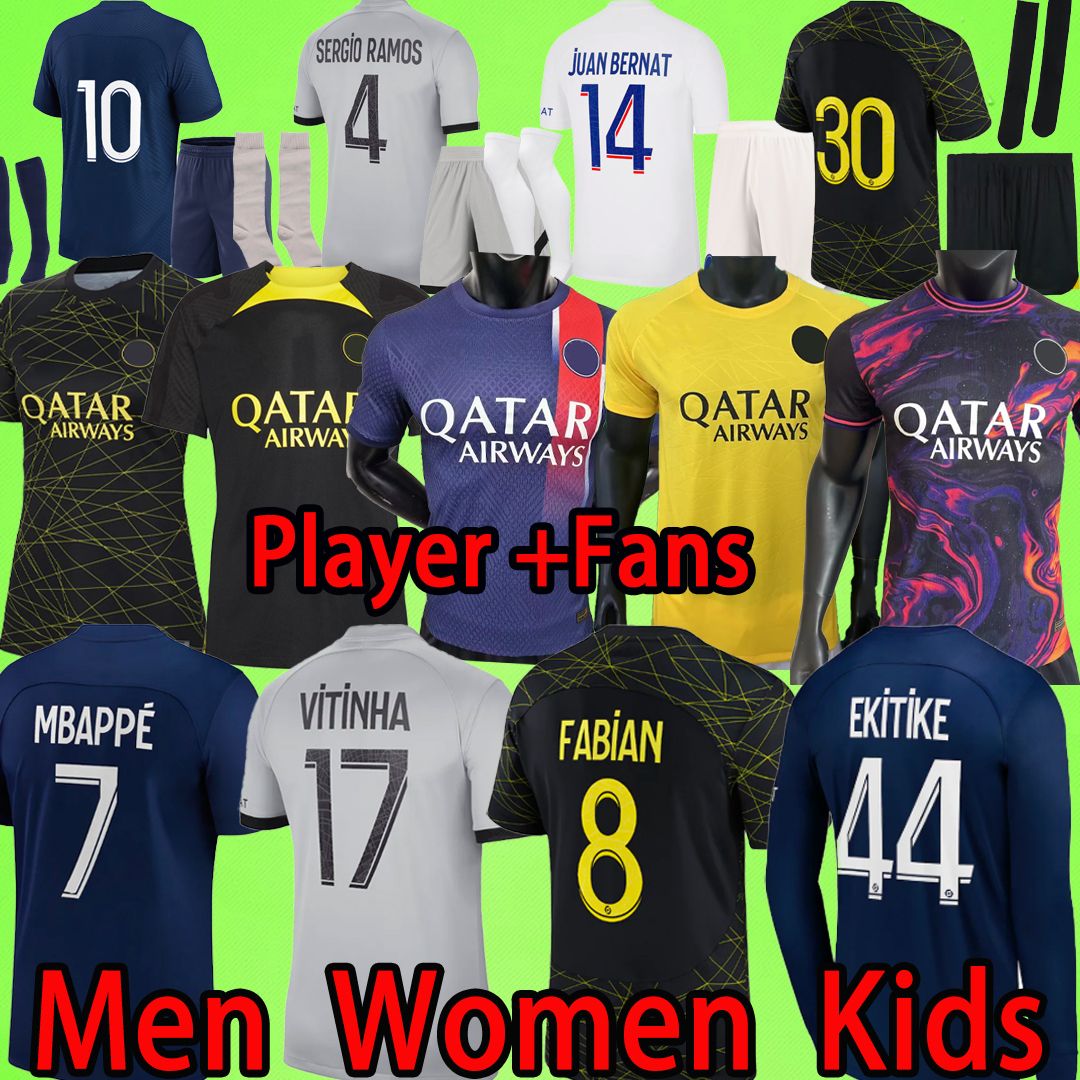 Maillot de foot PSGS 2022 2023 soccer jerseys fourth MEN WOMEN KIDS KIT SERGIO RAMOS 22 23 MBAPPE paris football shirt t long sleeve Training suit Special edition, 22/23 kids kit
Maillot de foot PSGS 2022 2023 soccer jerseys fourth MEN WOMEN KIDS KIT SERGIO RAMOS 22 23 MBAPPE paris football shirt t long sleeve Training suit Special edition, 22/23 kids kit