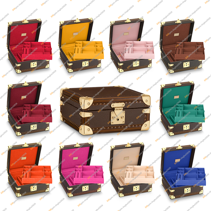 Ladies Fashion Casual Designe Luxury Cosmetic Bag Jewelry Box Leather Watch Storage Case Toiletry Bag TOP Mirror Quality M13513 M20040 Purse Pouch