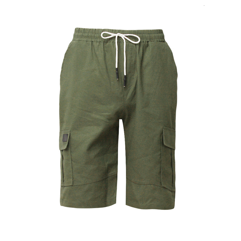 Men's Shorts Men's Shorts Green Cargo Shorts Summer Bermuda Men's Flip Pockets Jogging Shorts Leisure Work Army Tactics Bermuda 230403