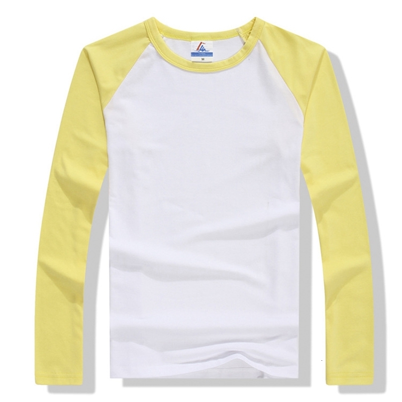 Men's T-Shirts Fall/Winter Long Sleeve Men's Multi Color O-Neck 100% Cotton Men's Casual Slim Fit Raglan Dress T-shirt 230403