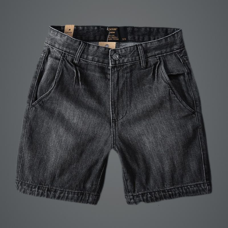 Men's Shorts Men's Fashion Lightweight Street Clothing Denim Fashion Relaxation Shorts Bermuda Shorts Men's Cotton Fiber Jeans Shorts A