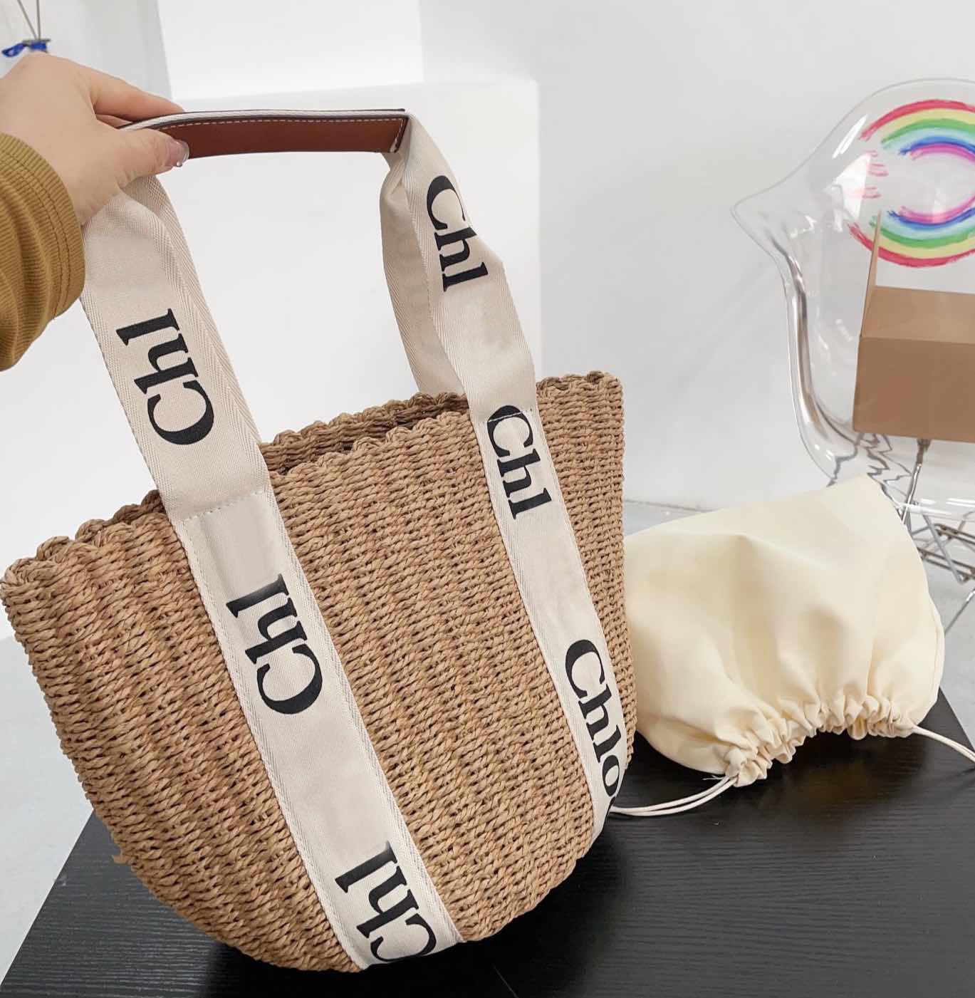 Beach Bags Luxury Designer Vegetable Basket Shopping Bag Fashion Letter Handbag Large Capacity Womens Shoulder Bag