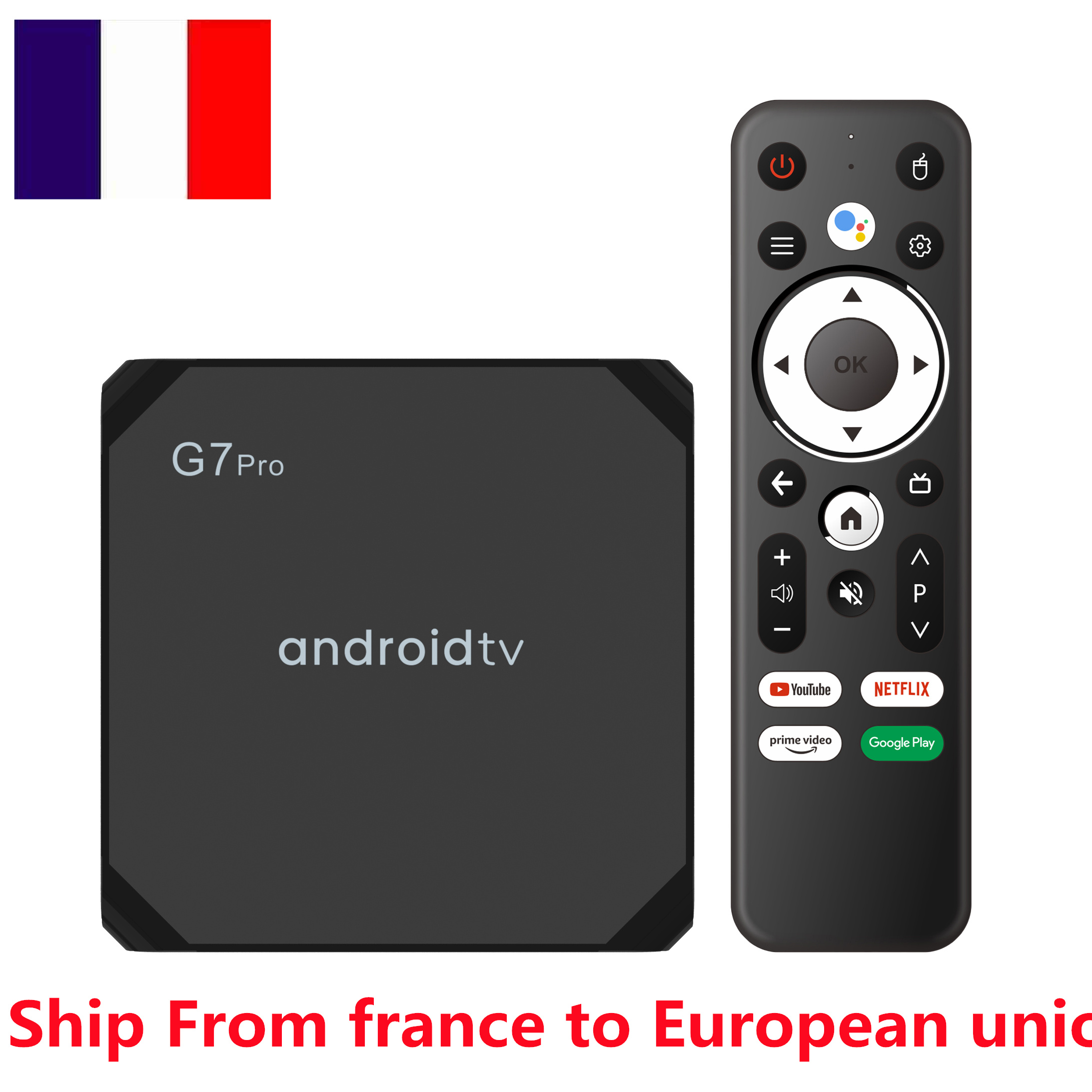 France have stock G7 PRO Tv Box ANDROID 11 OS Amlogic S905Y4 Quad Core Media Player 4k 2gb 4gb Ram 2.4g 5ghz Dual Wifi bt 100M LAN