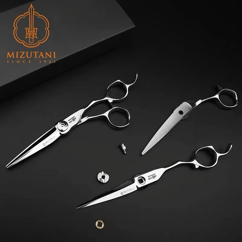Scissors Shears Mizutani barber professional hairdressing scissors 60 inch 440C steel material speciality Hair cutting machine 231102