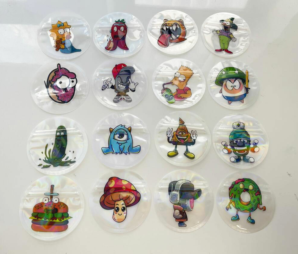 Circle Packaging bags mylar bag plastic pouch package baggies empty packing transparent candy cookies Sour gummy Smell proof whole
Circle Packaging bags mylar bag plastic pouch package baggies empty packing transparent candy cookies Sour gummy Smell proof whole