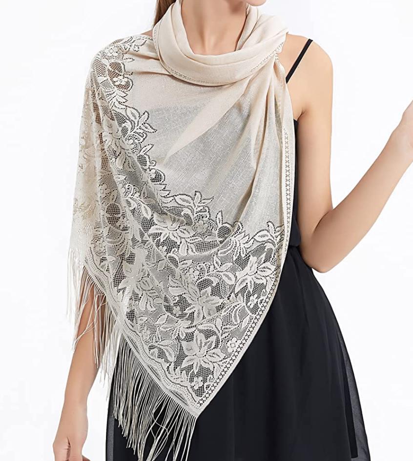 Fashion Tassels Shawls Wraps Others Apparel for Evening Dresses Scarfs for Women Pashmina Wedding Formal Shawl Tops Cover Up