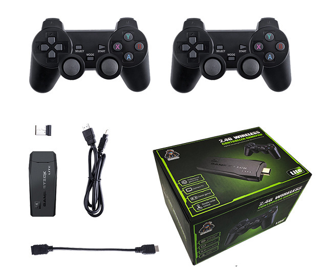 M8 Video Game Console 2.4G Double Wireless Controller Game Stick 4K 20000 games 64GB Retro games For PS1/GBA Dropshipping